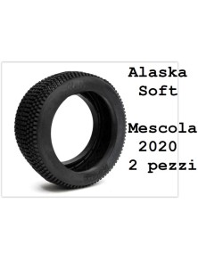 Hotracetyres - Solo gomme Alaska soft  1/8 2pz senza cerchi ne mousse