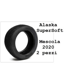 Hotracetyres - Solo gomme Alaska SuperSoft  1/8 2pz senza cerchi ne mousse