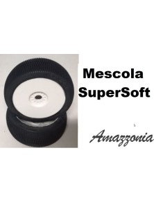 Hotracetyres - GOMME + CERCHI AMAZZONIA SUPERSOFT INCOLLATE SU CERCHI 2pz 1/8