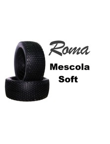 Hotracetyres - Solo gomma Roma soft 2pz 1/8 senza cerchi ne mousse