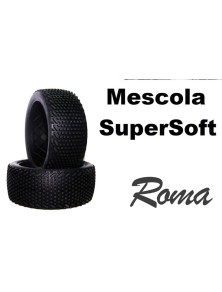 Hotracetyres - Solo gomma Roma SuperSoft 2pz 1/8 senza cerchi ne mousse