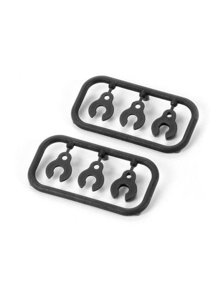 XRay - CASTER CLIPS NYLON 2pz     XB8