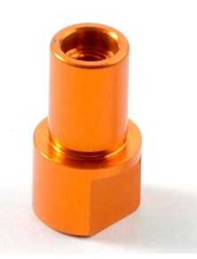 XRay - ALU STEERING PIVOT SHAFT    X1 ORANGE