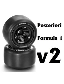 Hudy - Gomme Hudy v2 posteriori F1 2pz incollate su cerchi