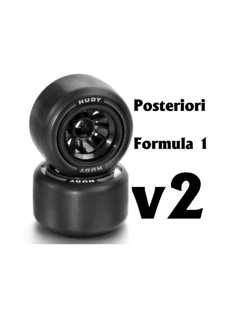 Hudy - Gomme Hudy v2 posteriori F1 2pz incollate su cerchi