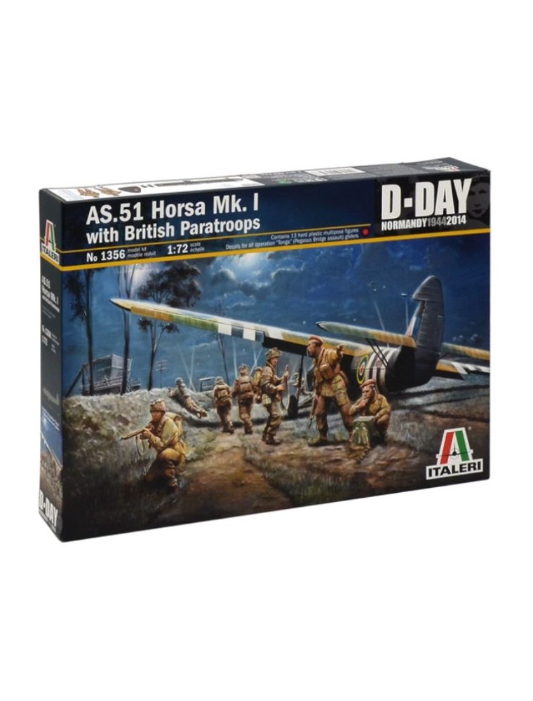 Italeri - AS51 HORSA Mk.I 1/72 CON PARACADUTISTI INGLESI