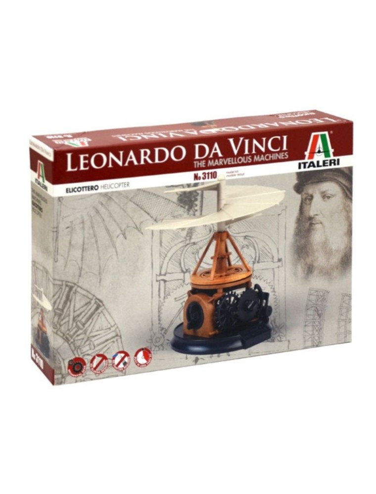 Italeri - Elicottero in kit di Leonardo da Vinci