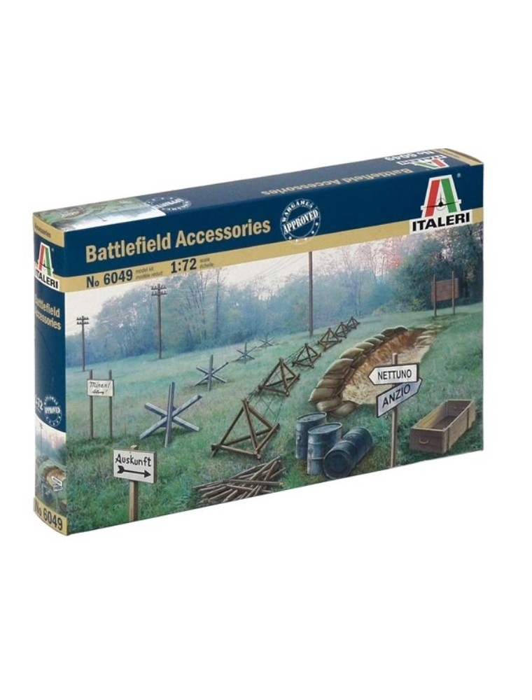 Italeri - ACCESSORI PERIODO WWII    1/72 DEL CAMPO DI BATTAGLIA