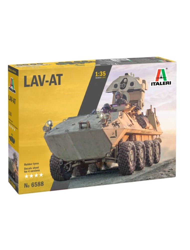 Italeri - LAV-AT 25 1/35 veicolo corazzato ad 8 ruote motrici marines USA LAV25