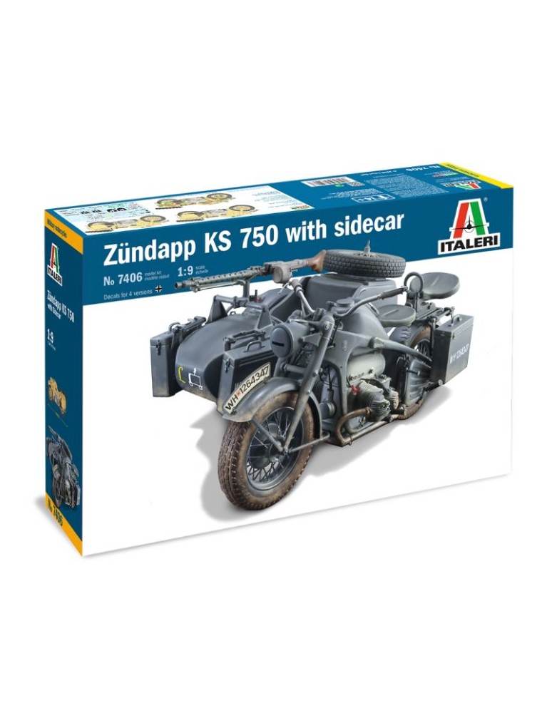 Italeri - Zundapp KS 750with sidecar 1/9