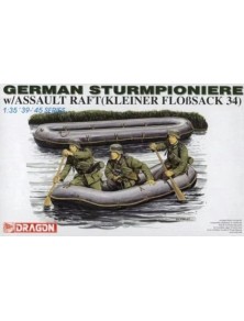 Dragon - German Sturmpioniere 1/35 unità geniere tedesche con zattera d'assalto