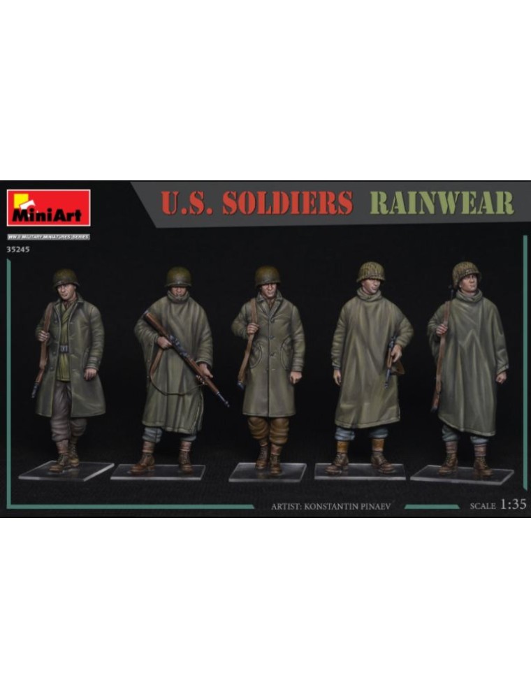 MiniArt - Soldati USA con abbigliamento da pioggia 1/35