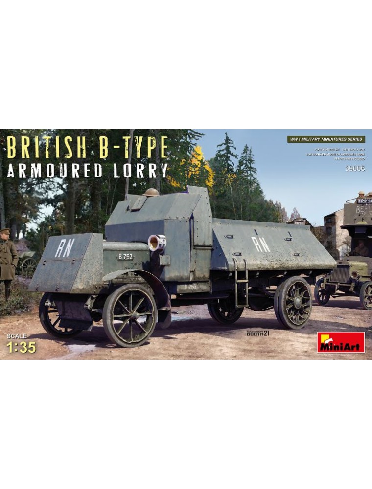 MiniArt - Autocarro blindato British B-Type Armoured Lorry 1/35 WWI