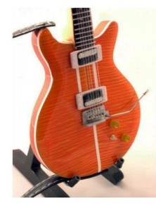 Generica - Carlos Santana mini chitarra in legno