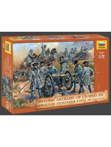 Zvezda - Artiglieria svedese di Carlo XII 1/72 XVII-XVIII AD