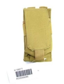 Generica - PORTA CARICATORE           TAN REGOLABILE IN CORDURA