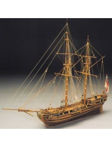 Mantua Model - Race Horse Ketch armato a bombardiera del 1754 1/47 lunghezza 590mm