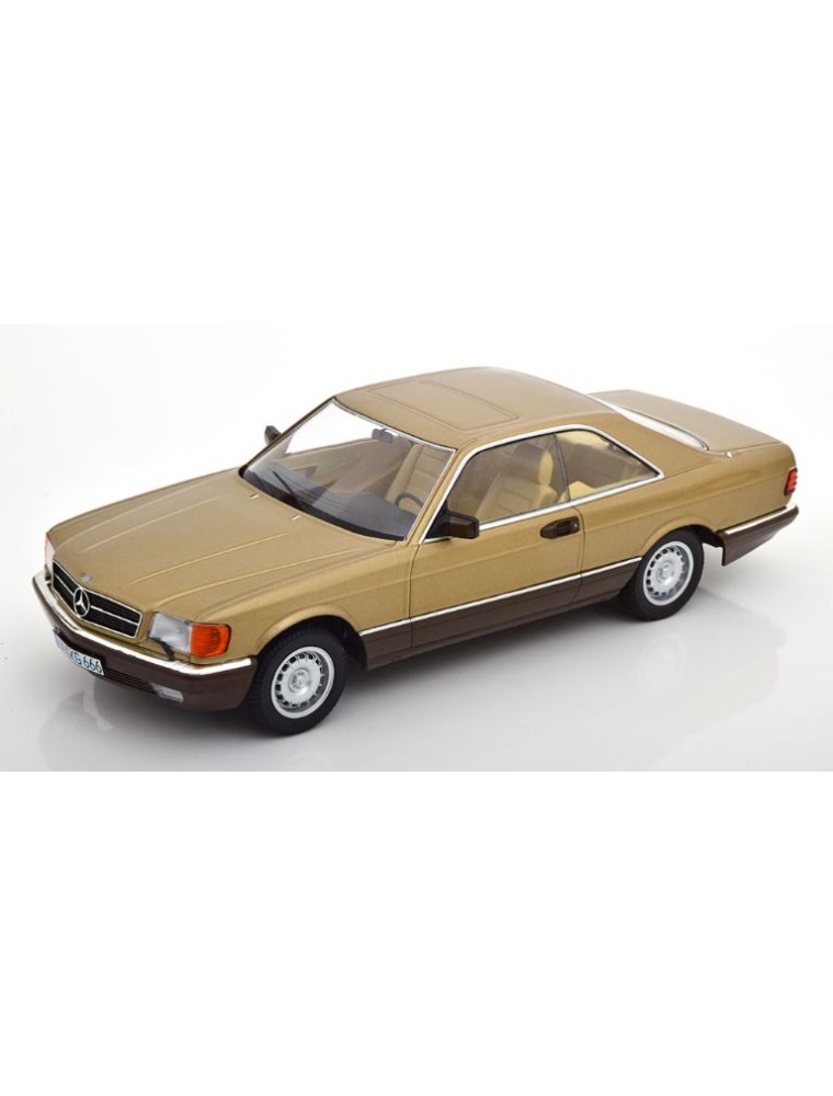 KK-SCALE - MERCEDES 500 SEC C126  gold 1987 1/18