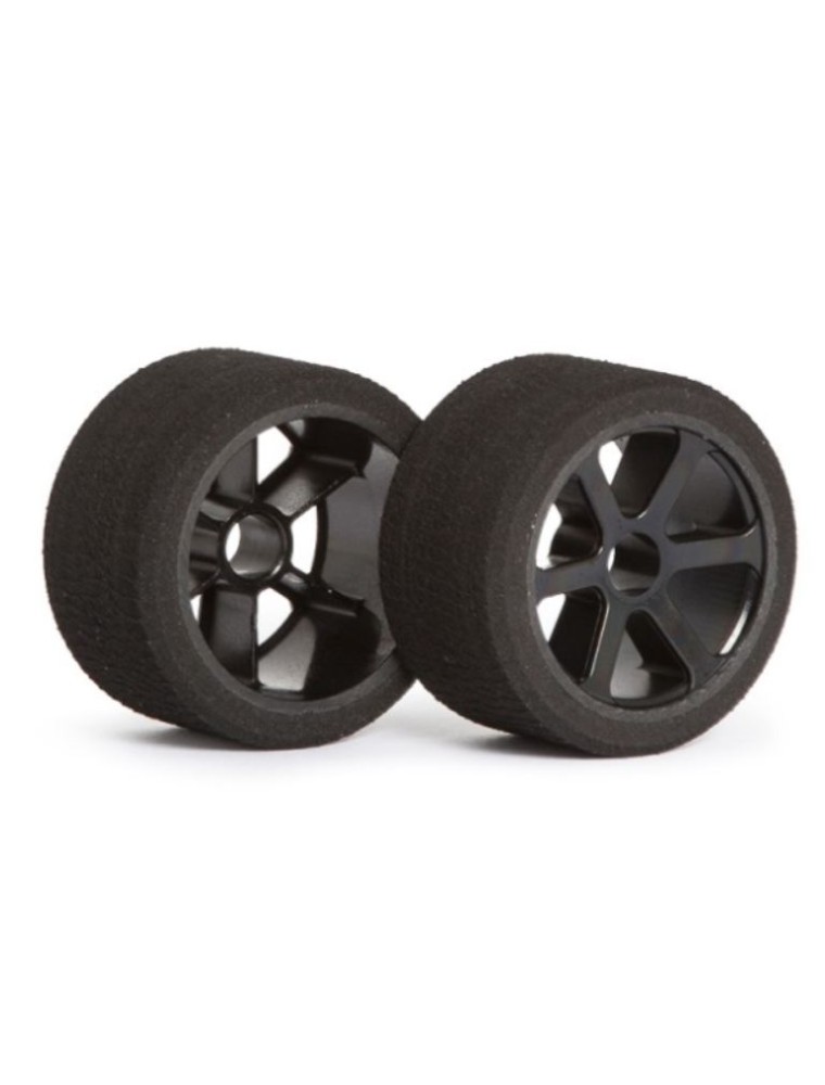 MatrixTires - Spugne + cerchi shore 35 pan car anteriori 1/12