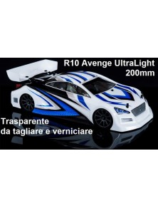 XTREME Aerodynamics - CARROZZERIA R10 AVENGE   200mm XTREME TRASPARENTE DA 0,75mm