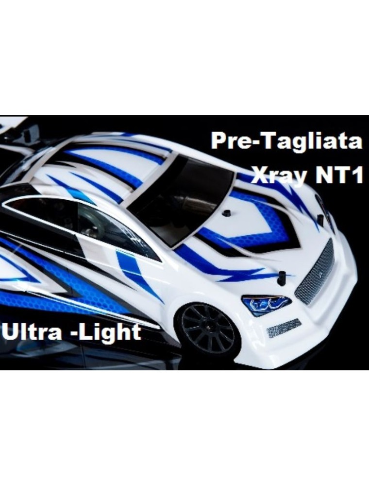 XTREME Aerodynamics - CARROZZERIA R10 AVENGE NT1 XRAY 200mm 1/10 PRETAGLIATA