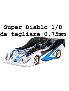 XTREME Aerodynamics - Carrozzeria Super Diablo 1/8 da tagliare 0,75mm Xtreme