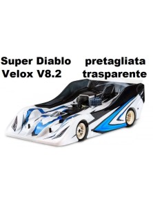 XTREME Aerodynamics - Carrozzeria Super Diablo per Velox 1/8 pista pretagliata Xtreme