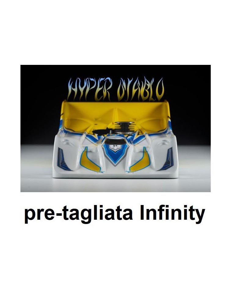 XTREME Aerodynamics - Carrozzeria R18 Hyper Diablo per Infinity 1/8 pista pretagliata Xtreme