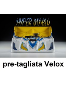 XTREME Aerodynamics - Carrozzeria R18 Hyper Diablo per Velox 1/8 pista pretagliata Xtreme