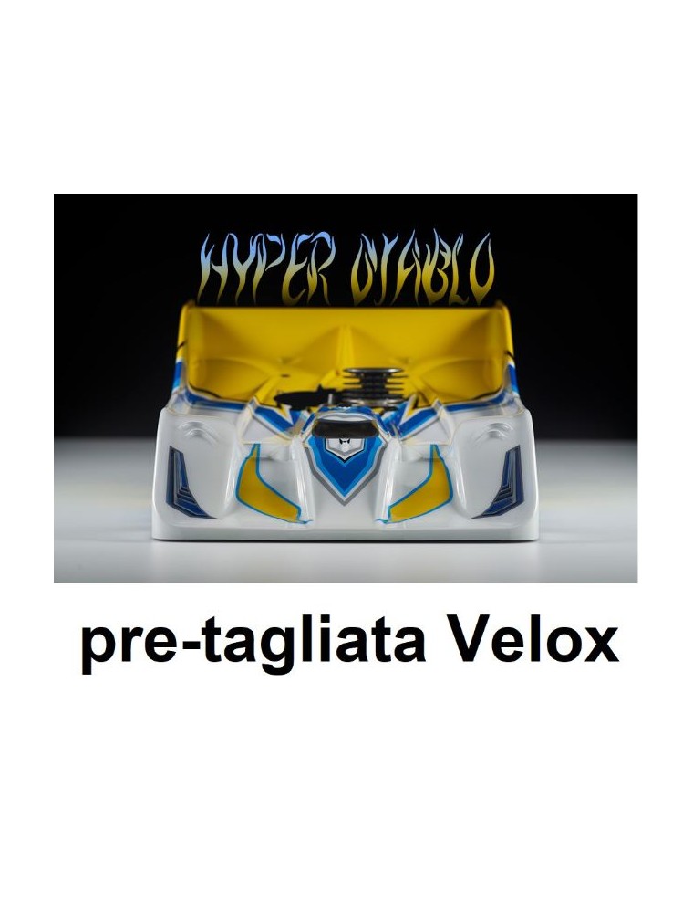 XTREME Aerodynamics - Carrozzeria R18 Hyper Diablo per Velox 1/8 pista pretagliata Xtreme