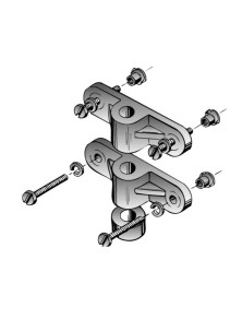 Du-bro - Dubro 156 supporti per carrello anteriore da 4mm 2pz