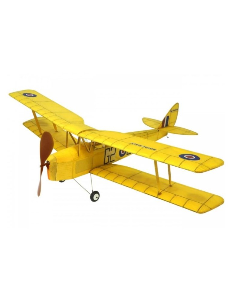 Pichler - Tiger Moth 600mm ad elastico trasformabile in RC kit centinato in balsa