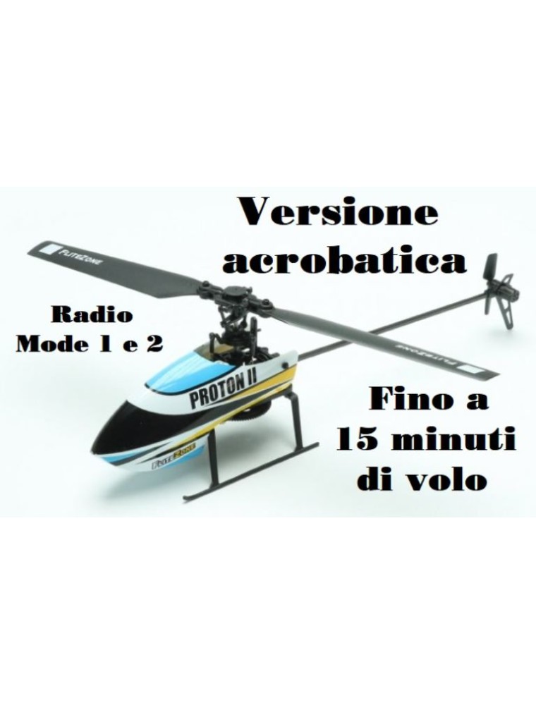 Pichler - Elicottero Proton 2 acrobatico flybarless 15 minuti di volo mode1 e 2