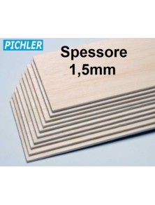 Pichler - Tavole di balsa 1,5x100x1000mm 10pz