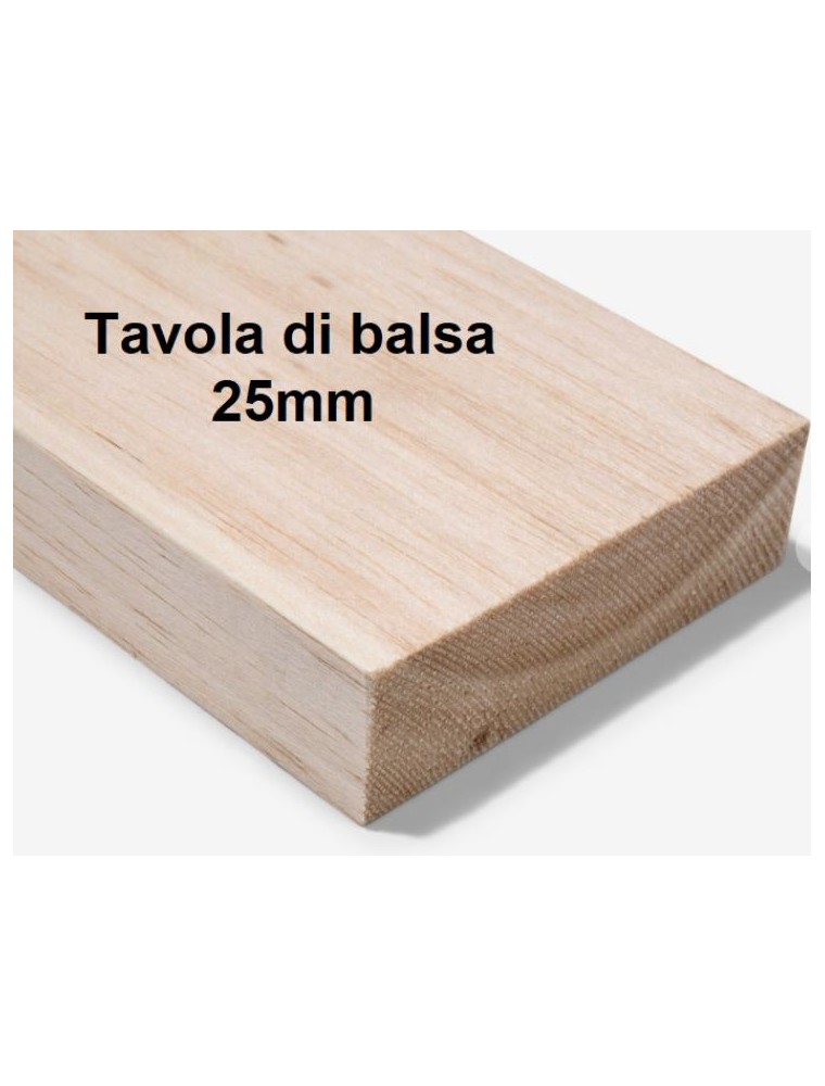 Pichler - Tavola di balsa 25x100x1000mm 1pz