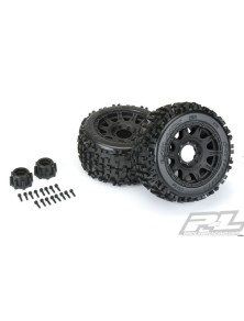 Proline - Gomme e cerchi Badlands 3.8 Traxxas MAXX esagono 17mm removibile