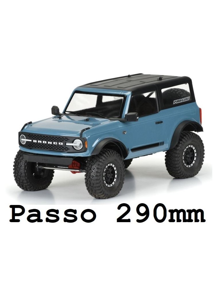 Proline - Carrozzeria Ford Bronco 2021 290mm 1/10 per scaler  trasparente