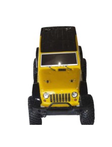 BlackBull - Bull Scaler pro Wrangler giallo 1/10 4WD montato completo di tutto