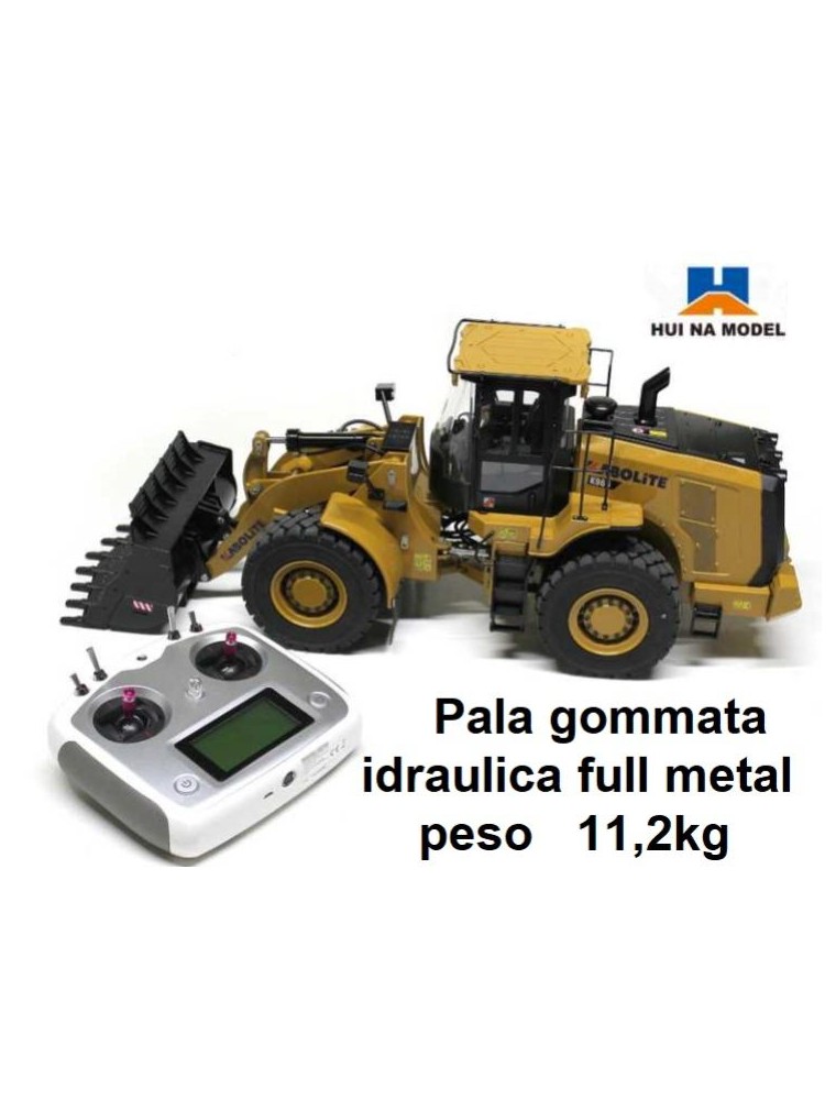 Huina - Pala gommata idraulica articolata in metallo 11kg Kabolite K966 Profy