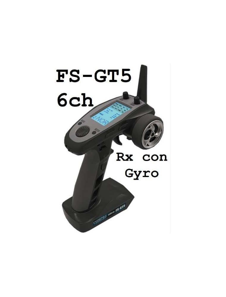 FLY SKY - Radio FS GT5 a volantino a 6ch con RX BS6 2,4Ghz