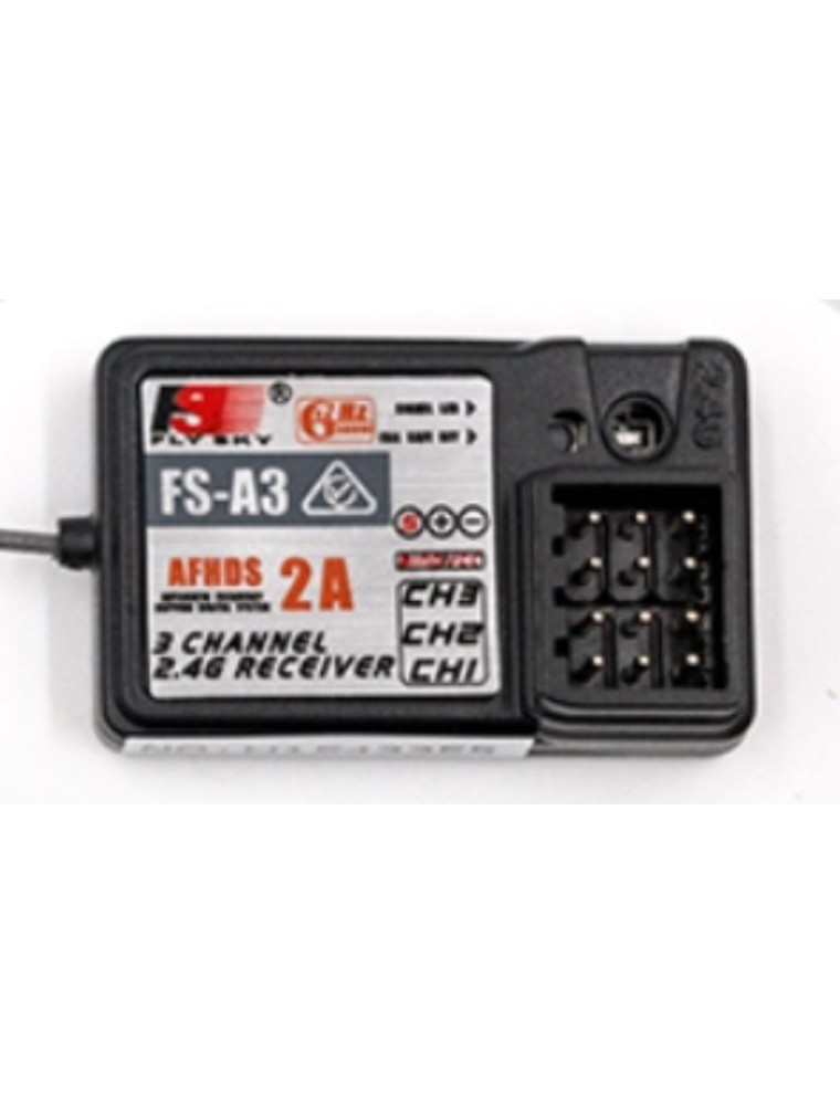 FLY SKY - Ricevente RX FS-A3 AFHDS 2A ricambio auto Black Bull 3ch 2,4Ghz