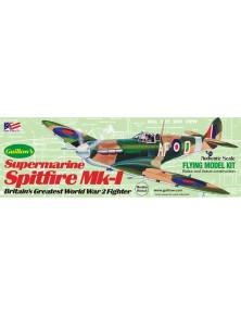 Guillows - SPITFIRE MK-I        42cm 1/30 BALSA KIT PER VOLO LIBERO