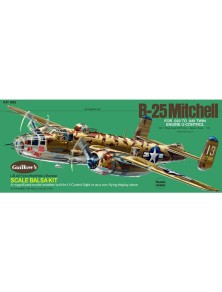 Guillows - B25 MITCHELL         71cm 1/32 BALSA KIT PER VOLO LIBERO