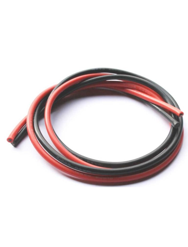 MAXPRO - Cavo silicone 10AWG (1m rosso+1m nero) 5,26mmq