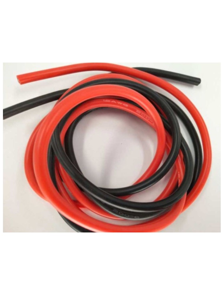 MAXPRO - Cavo silicone 12AWG (1m rosso+1m nero) 3,31mmq