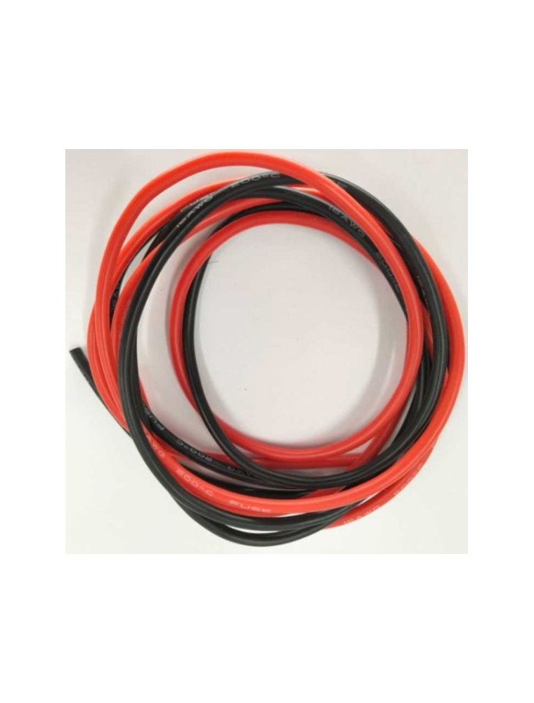 MAXPRO - Cavo silicone 16AWG (1m rosso+1m nero) 1,31mmq