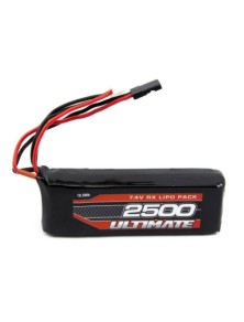 Ultimate - LiPo RX 2S 7,4v 2500mAh    1x5 86x29,5x16,5mm 90gr