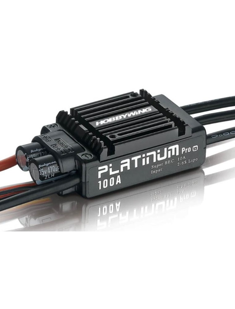 Hobbywing - Regolatore Platinum Pro 100A ESC V3 2-6s 10A BEC 2