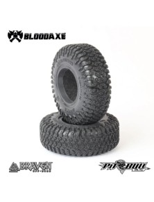 PITBULL RC - Gomme scaler Braven Bloodaxe 1.55 Alien Kompound con spugne