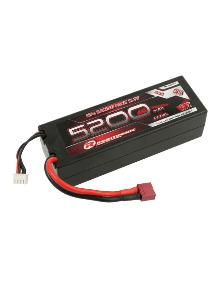 Robitronic - LiPo car 11,1v 5200mAh 3S 40C Deans Hardcase